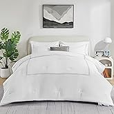 SLEEP ZONE Queen Size Comforter Set Duvet Insert, Down Alternative 3 Pieces Comforter, Reversible, Soft and Breathable Bedding All Season, Holiday Prints-Grey