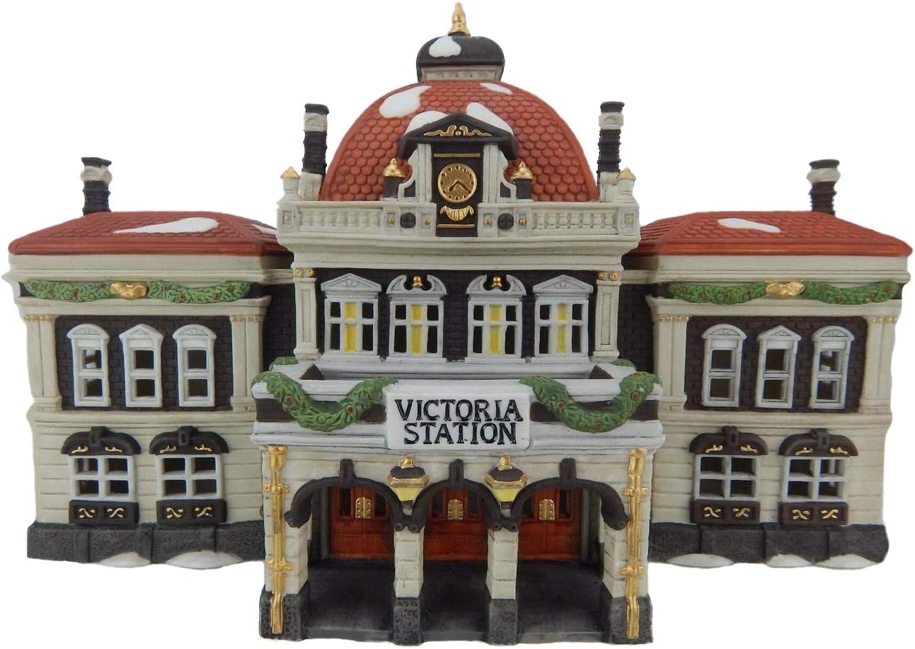 dickens village train set