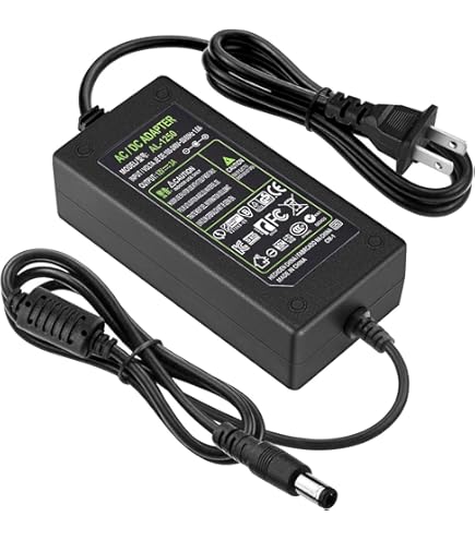 Amazon.com: Facmogu DC 12V 3A Power Adapter, 100-240V AC to DC 12V