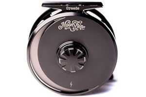 MOONSHINE ROD COMPANY Moonshine Rod Co. The Creede Fly Fishing Reel. Fully Machined Large Arbor with Sealed Carbon Disk Drag