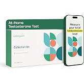 Everlywell At-Home Testosterone Collection Kit for Men, Measures Total Testosterone Level for Accurate Results from CLIA-Certified Labs, Ages 18 Plus