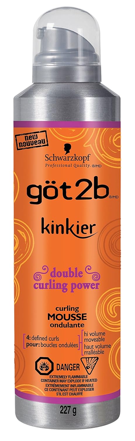 Amazon Com Got2b Kinkier Curling Mousse 8 Ounce Hair Styling