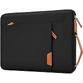 MOSISO 360 Protective Laptop Case 13-14 inch, 13.3 inch Laptop Sleeve Compatible with MacBook Air/Pro 13 /Pro 14, HP Dell Acer ASUS, Computer Bag with Arc Horizontal&Vertical Pocket&Side Handle, Black