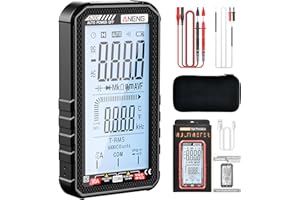 Digital Multimeter Tester, Smart Digital Multimeter 6000 Counts with Auto Ranging Digital Voltmeter Measures Voltage Current 