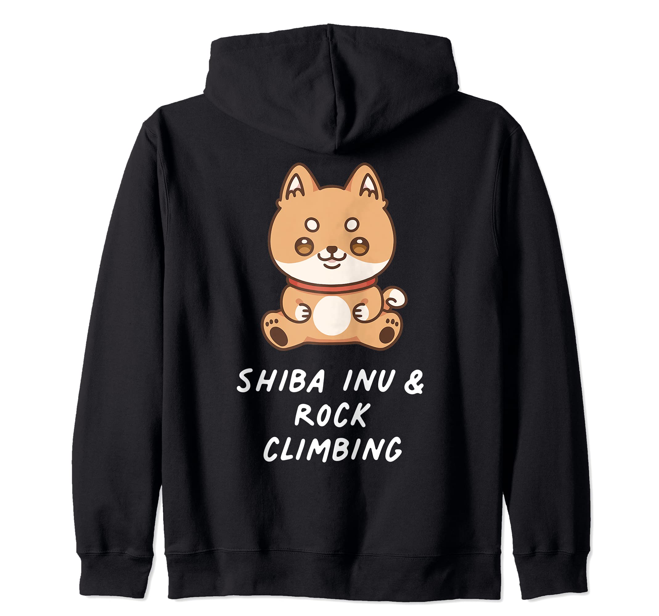 Shiba Inu & Rock Climbing Kawaii Sports Japanese Dog Lover Zip Hoodie