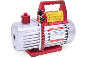Kozyvacu Single-Stage HVAC Vacuum Pump, 3.5CFM - Ideal for AC Repair Tools, Car AC Vacuum Pump, AC Vacuum Pump Kit, and Recovery Machine HVAC - Also Known as Bomba de Vacio A/C (TA350)