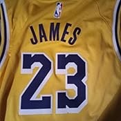 Amazon Com Outerstuff Lebron James Los Angeles Lakers 23 Yellow Youth Icon Edition Swingman Jersey Clothing
