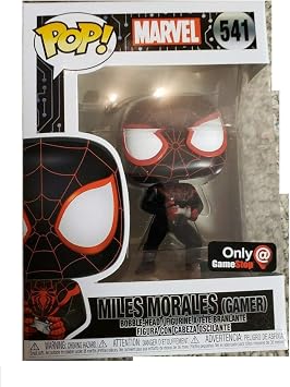 Marvel Funko Pop 537 Spider Man Miles Morales Gamer Gamestop Exclusive Set Keychain Pin Sticker Pez Dispenser Amazon Co Uk Toys Games