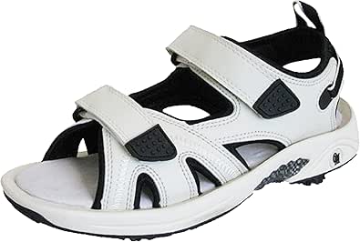 Amazon.com | Oregon Mudders Women's Spiked Golf Sandals - Beige/Black, US Size 10 | Golf