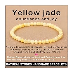 AD Beads Handmade Gemstone Stretch Elastic Bracelet