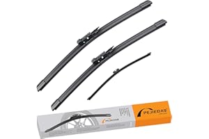 PEJIEDAS 3 x OEM Wiper Blades, Replacement Wiper Blades for Ford Explorer 2011-2022 (26“ & 22” Front Wipers + 11” Rear Wiper Blades)