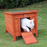 BUNNY BUSINESS Hide House Rabbit Guinea Pig Cat 50x42x43cm Red view 1