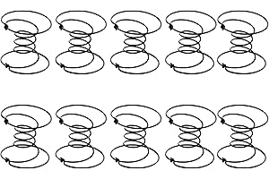 yaaqoo 4" Upholstery Strap Coil Spring Repair Pack-10pcs for Furniture Rocking Chair Seat Couch Replacement
