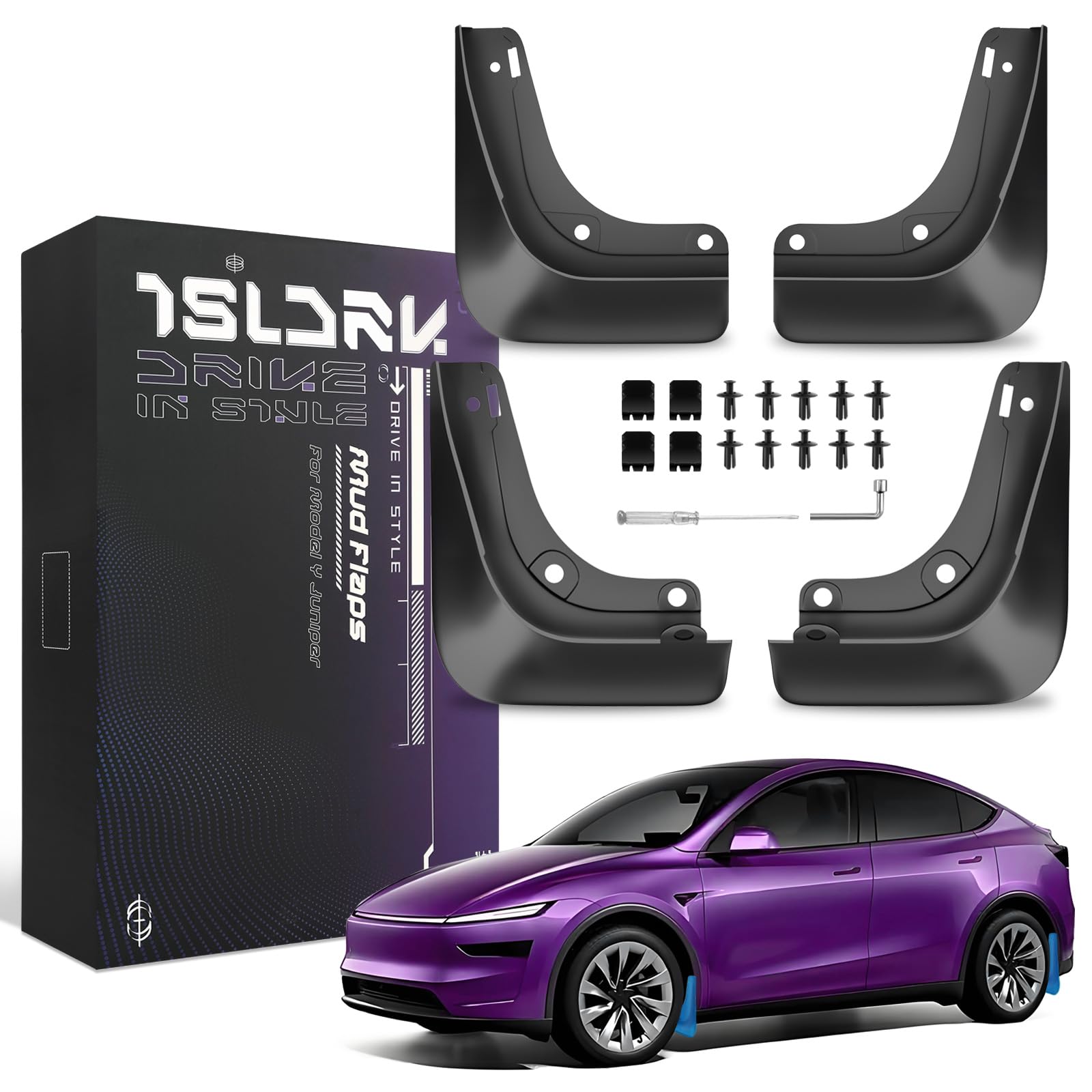 TSLDRV Mud Flaps for Tesla New Model Y Juniper 2025 2026 [Protect Paint ...