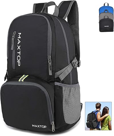 MAXTOP 30L Backpack Ultra Lightweight Foldable Water Resistant Daypack