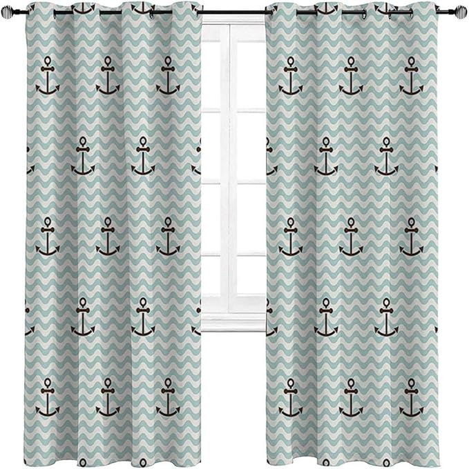 Homesonne - Cortinas opacas para puerta de patio o patio (madera