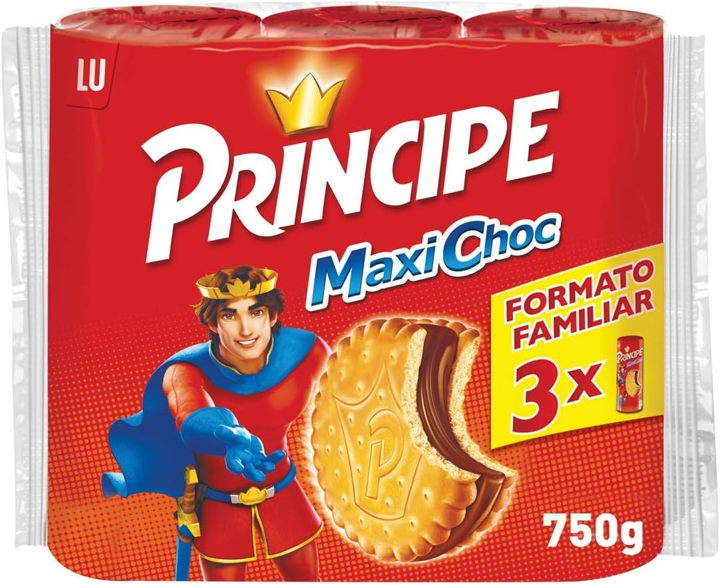3 paquetes de galletas Príncipe Maxi Choc por 6,03€ en compra recurrente (ahorra el 70% en 1 al comprar 2)