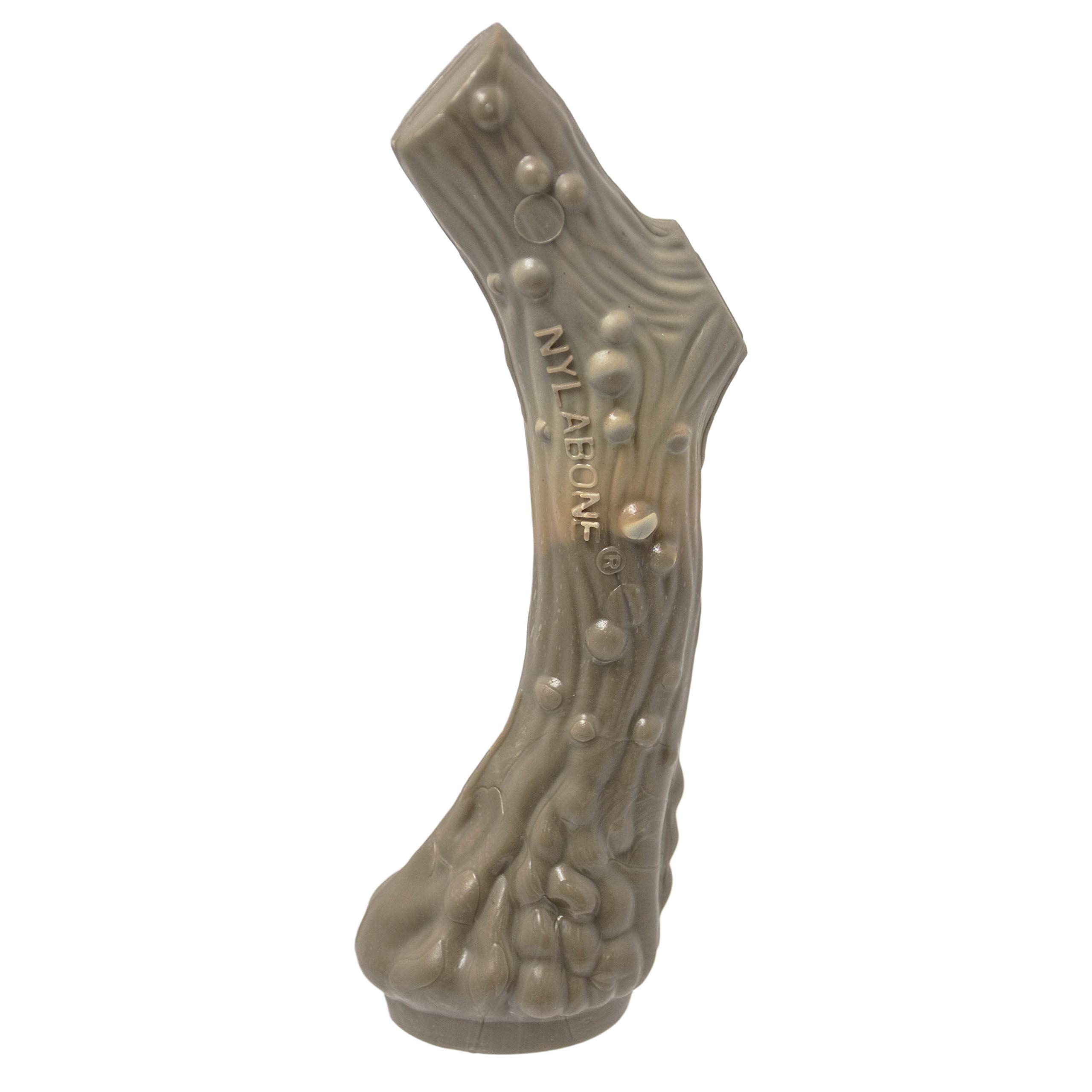 Nylabone Extreme Tough Dog Chew Toy Antler Alternative, Mess-Free, Venison Flavour, Medium, for Dogs Upto 16 kg