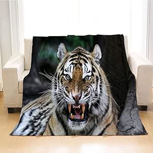 Amazon.com: BEIVIVI Tiger Soft Throw Blanket, Weighted Blanket,Close Up
