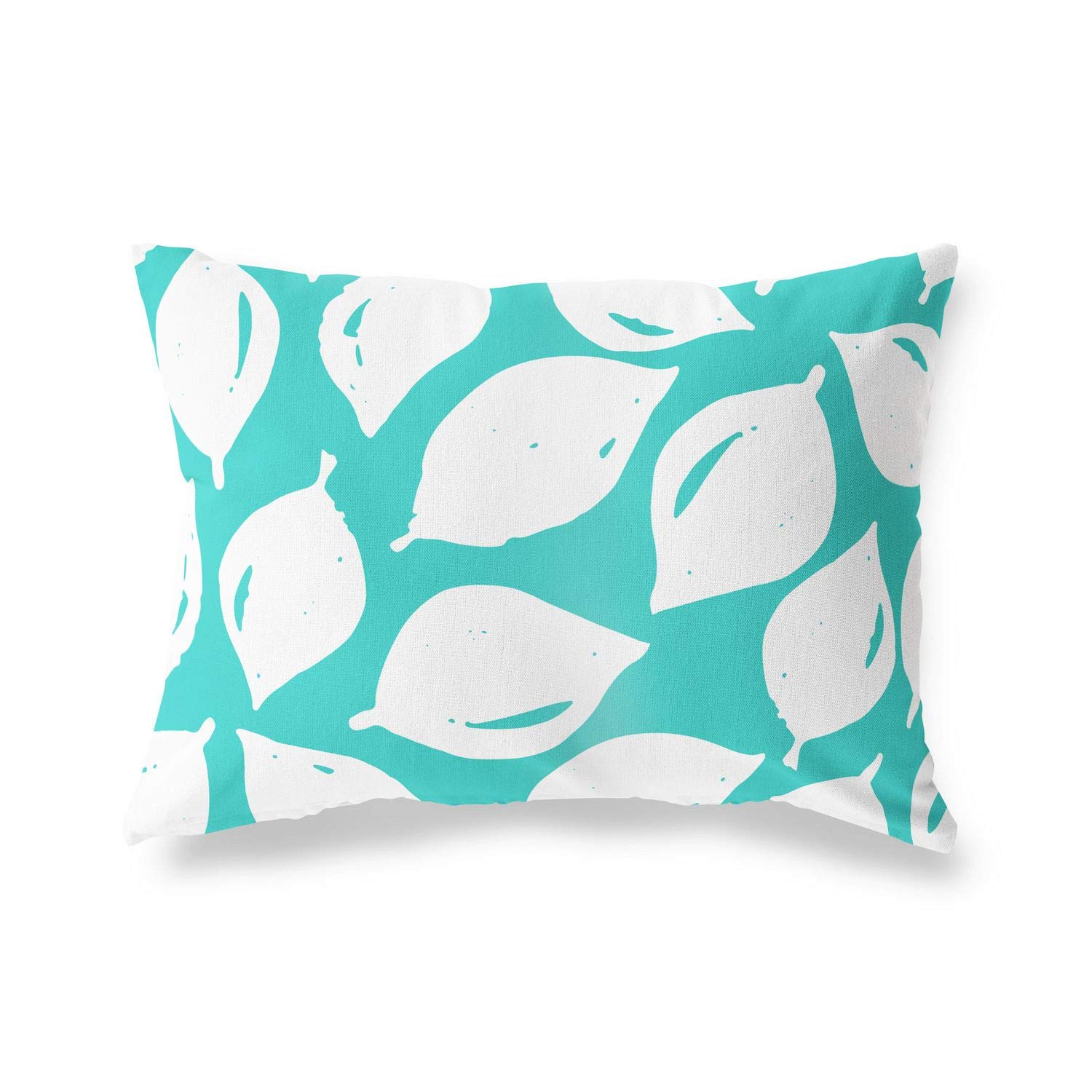 BonaMaison Decorative Cushion Cover, Turquoise-White Throw Pillow Covers, Home Decorative Pillowcases for Livingroom, Sofa, Bedroom, Size: 45X60 Cm - Designed and Manufactured in Turkey