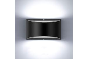 Lightess Modern Wall Sconces Indoor Wall Lamp Dimmable LED Up Down Wall Lamp 12W for Bedroom Living Room Staircase, Cool White