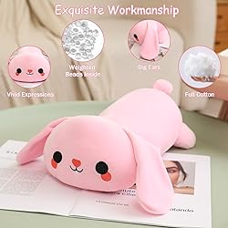 SQEQE Weighted Bunny Plush, Weighted Bunny Stuffed