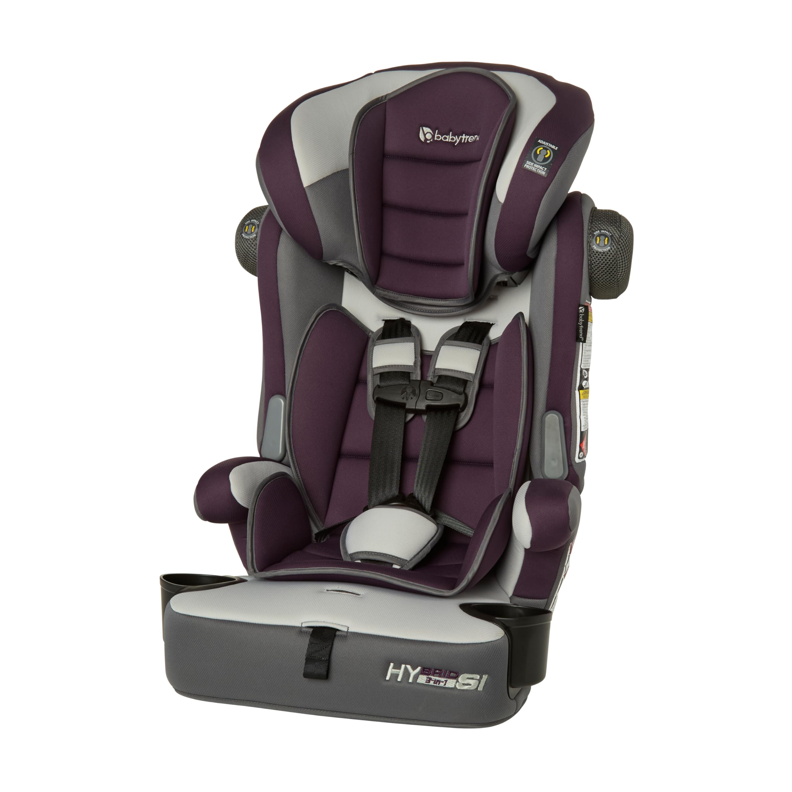 Photo 1 of (used/fair) Baby Trend Hybrid SI 3-in-1 Combination Booster Seat with Side Impact Protection, Dash Plum