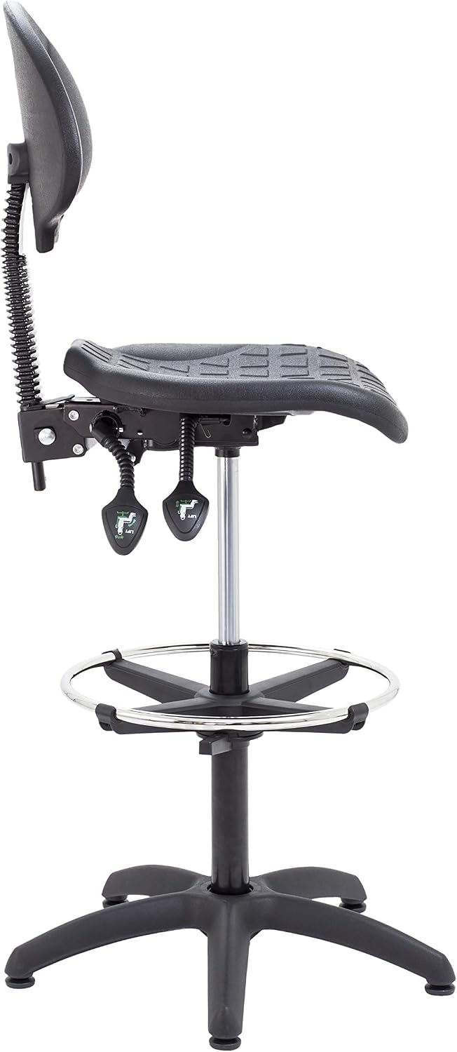 Office Hippo Laboratory Desk Chair, Robust Office Chair for Contract Use Adjustable Seat & Back - Image 4