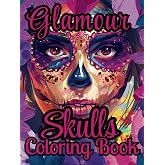 Glamour Skulls Coloring Book
