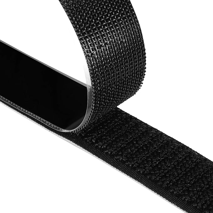Fesoar Hook and Loop Strips 8M Extra Strong Self Adhesive Double Sided Sticky Tape 20 mm Wide