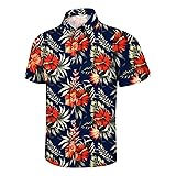 Hawaiian Shirt for Men, Floral Tropical Shirts for