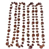 YSPPF 12 Pcs Football Sports Event Pendant Beads Brown Rugby Football Beads Mardi Gras Party Supplies