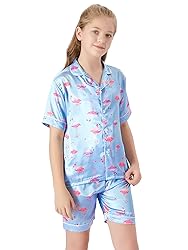 Topgal Cute Pink and Purple Flamingo Pajama Set for