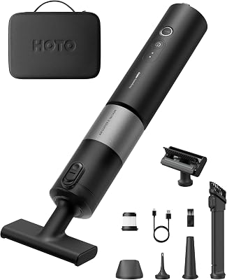 Aspirapolvere Auto, 20kPa Mini Aspirabriciole Senza Fili con Custodia