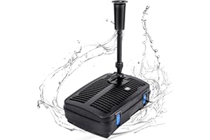 Anbull Pond Filter for Outdoor Ponds, 110V/57W 790GPH Submersible Water Fountain Pump, All-in-One Pond Filter System with 13W UV-C Lamp for Clearing Pond Garden Fish Tank Aquarium