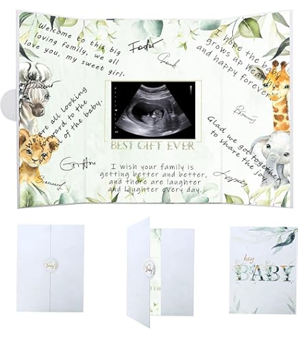 Thyle 50 Set Baby STF9 Shower Party Games Favors For Guests 50 Adjustable Heart Wish Bracelet 50 Message Bump Card 1 Wooden Baby Shower Game Sign De