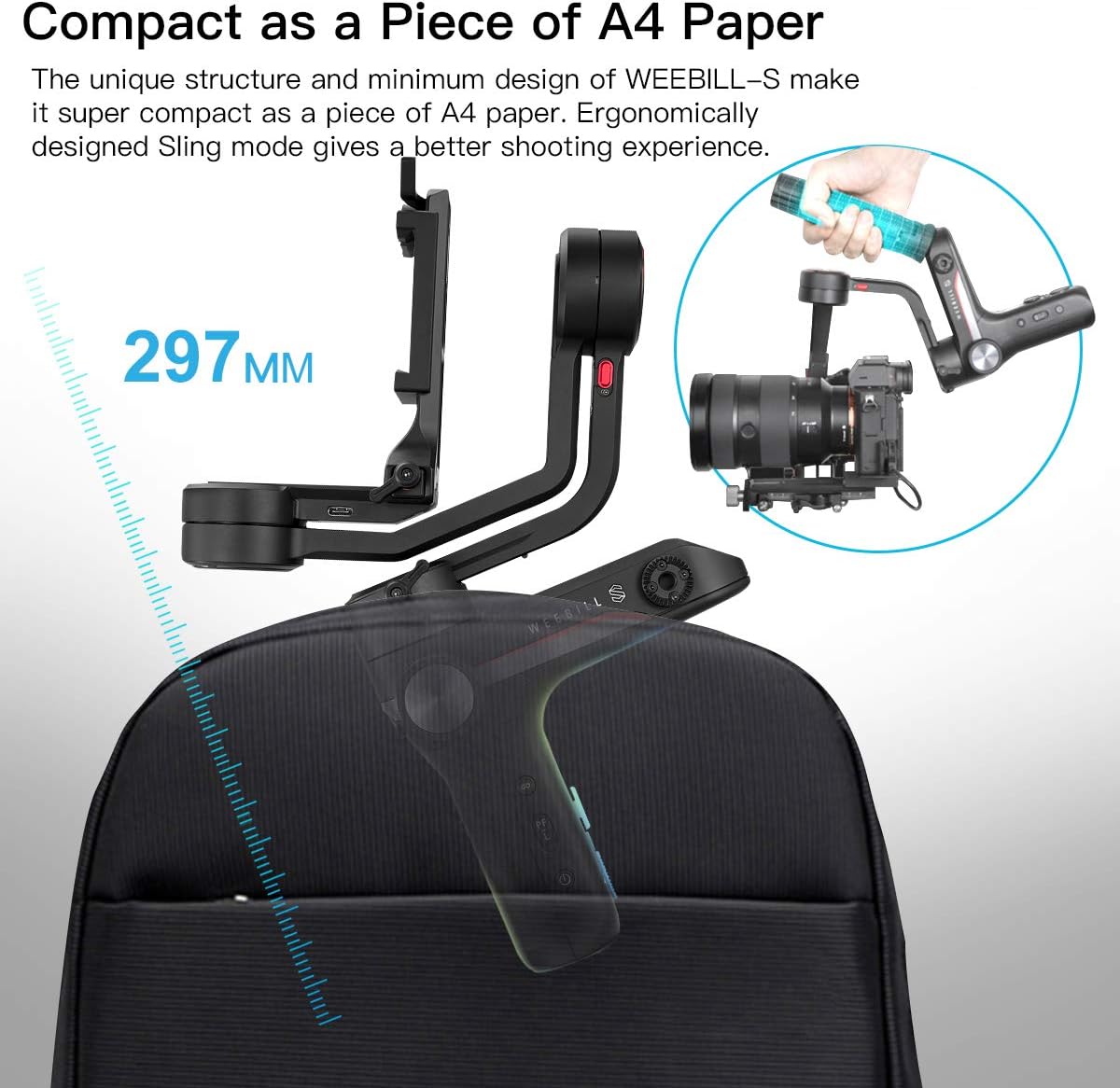 Zhiyun WEEBILL S Gimbal Stabilizer (Standard Package), Zhiyun-Weebill-s-DSLR-Gimbal : Camera & Photo