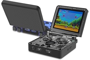 SKRVGOJFG Silicone Case Compatible with Anbernic RG35XXSP, Anti-Scratch, Washable, Shockproof Silicone Protective Cover for RG35XXSP Retro Handheld Game Console - Black