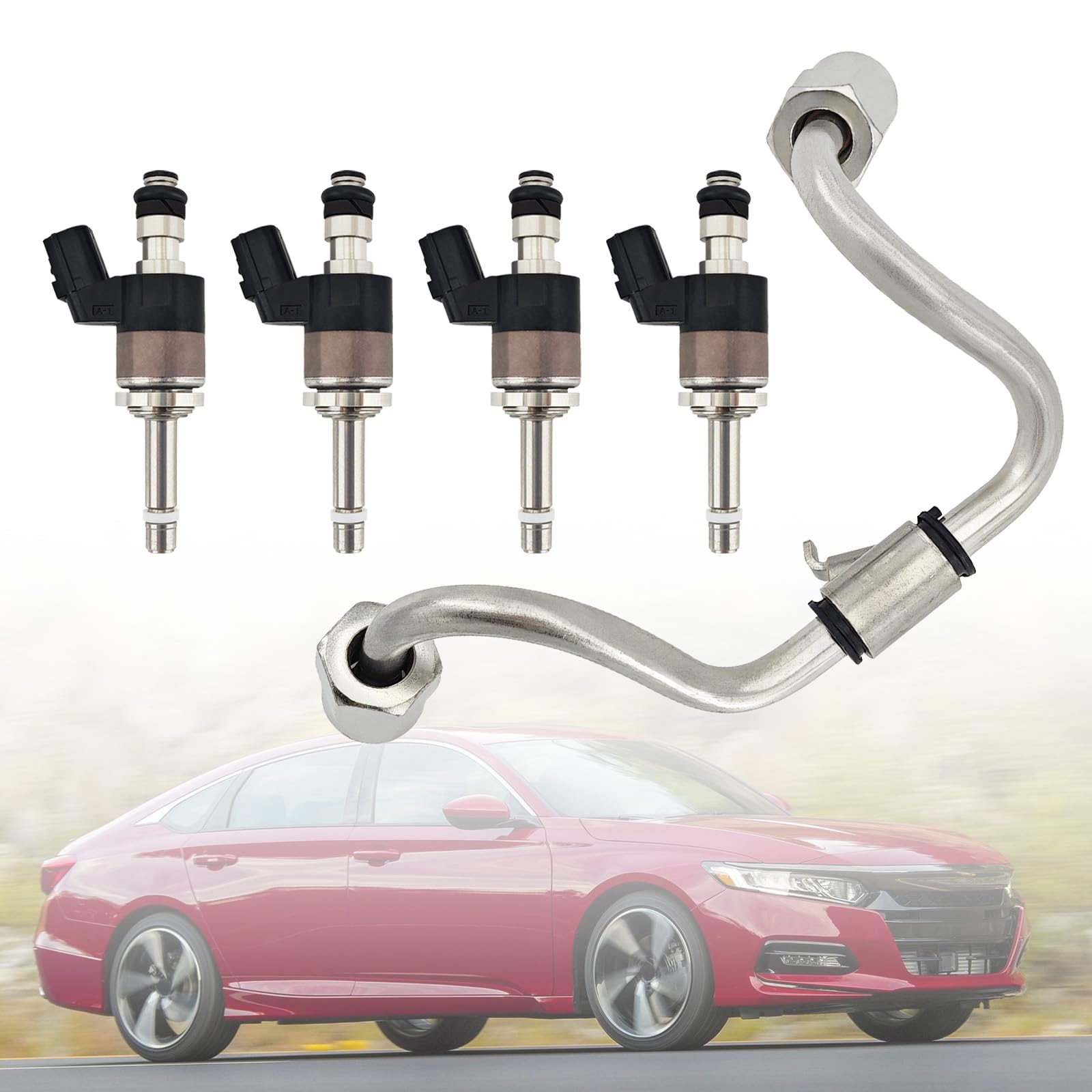 Photo 1 of 06160-5PA-305 Fuel Injectors line Kit Compatible with Honda Civic 2017-2020, Compatible with Accord 2018-2021 L4 1.5L, Compatible with CR-V 2018-2020,Replace 16012-5PA-315