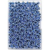 INSPIRELLE 300 Pieces 6mm Blue Round Resin Turkish Evil Eye Beads for for Jewelry Bracelet Craft Making