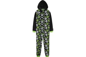Get Trend One Piece Pajamas for Boys, Teens Fleece Loungewear Soft Jumpsuit Sleepwear Cozy Nightwear Gifts for Boys