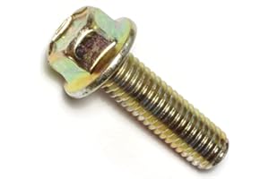 Hard-to-Find Fastener 014973240387 Grade 8 Coarse Hex Flange Bolts, 7/16-14 x 1-1/2, Piece-5,Yellow