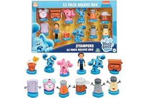 'Blue's Clues Stamps for Kids | 5 Stamp Blue’s Toys in 1 Pack Collect All 12 Blue / Mini Kids’ & Blues Birthday Party Supplies by P.M.I. (D)