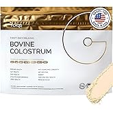 Folqs Bovine Colostrum Powder – First-Day Milking for Immune & Gut Support – 60 Servings – Supports Skin & Tissue Health – Made in USA - Amino Acids, Vitamins, Minerals – Kosher - Sustainably Sourced