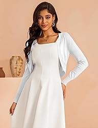 McVanedy Women's Open Front Long Sleeve Shrug
