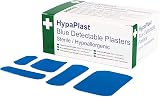 Safety First Aid Group HypaPlast Blue Catering Plasters Assorted Pack 100