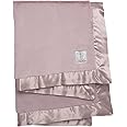 Little Giraffe Baby Blanket - Luxe Soft Blanket with Satin Trim - Baby Stroller Blanket - Newborn Baby Essentials & Baby Gifts - 29"x35" - Dusty Pink