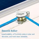 Jubaopen 3PCS Mounted Pulley Block 190kg Load Single Crane Ball Bearing Swivel view 3