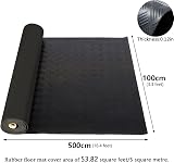 Tonchean Garage Floor Mat 1x5m Rubber Roll Non-slip Waterproof Checker Plate view 5