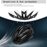 ioutdoor Bike Helmet Men Women Adjustable 56-62cm 22 Vents Detachable Visor view 4